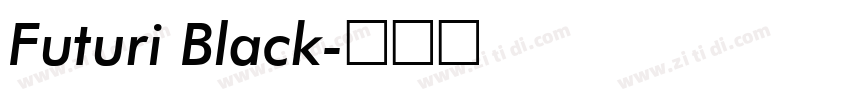 Futuri Black字体转换
